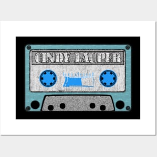 cindy lauper blue cassette Posters and Art